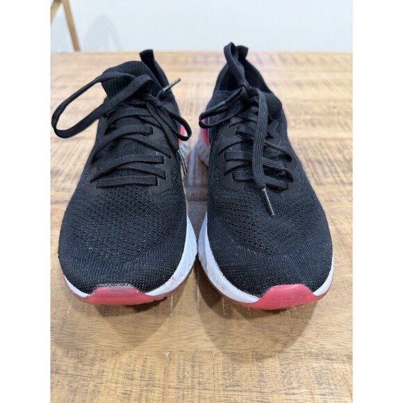 Nike Epic React Flyknit 2 Black Running Shoes Comfort BQ8927-003 Womens Size 9.5 - Picture 4 of 10